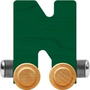 Maple Landmark NameTrains Bright Letter Car N - Made in USA (Green)