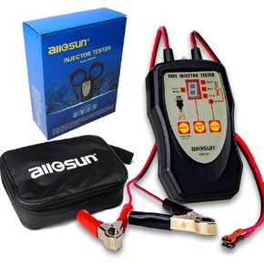 ALLOSUN اختبار حاقن الوقود ترقية 8 طرق نبض لتقوم بها بنفسك أدوات تنظيف عدة السيارات 12 فولت نظام الوقود كاشف التشخيص