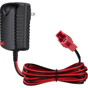 12V Battery Charger for Ride On Toys Fit for ATV Mercedes Benz Truck Car Power Wheels Charger 12V Electric Car Riding Toy Battery Power Adapter Red Square Plug 12 Volt Battery Charger for Ride On Toys