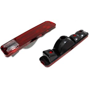 ADIIL 2PCS Rear Tail Light Housings Red Lens Tailamps For 1979-1987 Chevrolet El Camino Malibu GMC Caballero