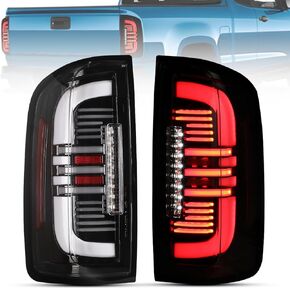 Winjet LED Tail Lights Compatible with 2015-2022 Chevy Colorado Rear Lamp Tail Light Replacement Taillights Driver & Passenger Side (Black Housing/Smoke Lens)