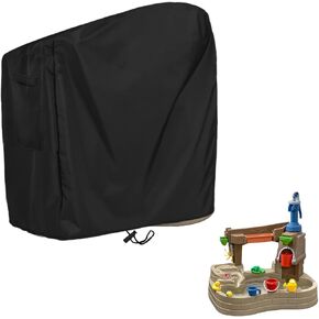 Kids Water Sensory Table Pool Cover,Waterproof Cover Suitable for Step 2 Pump & Splash Discovery Pond Water Table,Waterproof Dust Proof (Black)