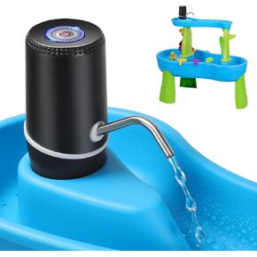 Water Table Pump,Kids Water Pump for Water Table,Water Table Accessories Small Cordless Water Pump for Water Table Fun Summer Outdoor Activities (Black)