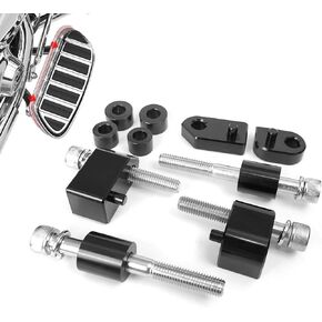 Upgraded Driver Floorboard Extensions, 1 inch & 1.5 inch, Floorboard Spacer Extenders for Touring Models 2009-2024, FL Trikes 2009-2013