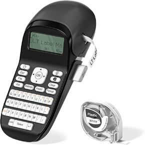 Phomemo LT12 Label Maker, Label Maker Machine with Tape, Portable Bluetooth Label Maker Handheld Labeler with QWERTY Keyboard, Large Display and Built-in Memory for Home Office Organization
