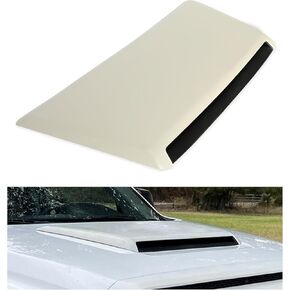 Kojem Front Upper Hood Scoop Bulge Kit Compatible with 2014-2021 Toyota Tundra (Require Painting) Replacement for 7618134900 76183-34010 Cover Hood Hood Assembly Primer Plastic White