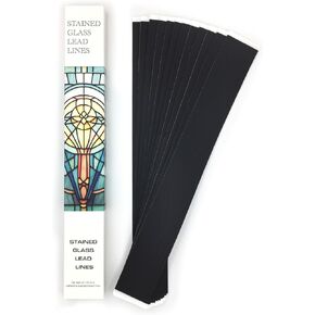 Stained Glass Lead Lines, 12" x 1/8", 288 Total Linear Feet