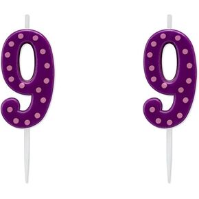 Papyrus Number 1 Birthday Candle, Blue Stripes