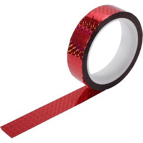 1 Roll Universal Air-Release Adhesive Pinstripe Tape Holographic Automotive Pinstriping Tape Red 0.87"x164.04ft