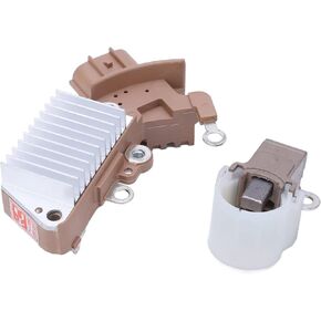 Alternator Regulator Set, Alternator Voltage Regulator with Brush Holder 1260001810 Replacement for Camry