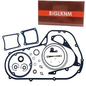 Primary Cover Gasket Kit with Seals & O-Ring Compatible for Harley Davidson 1985-1993 Dyna Low Rider Electra Glide Tour Glide FLHT FXRT FXR