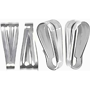 4 Sterling Silver Snap Bails 10mm