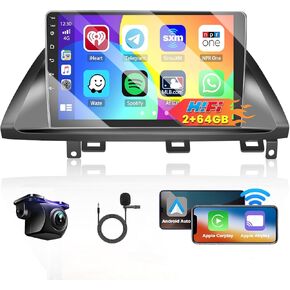 Roinvou 2+64G Android 13 CarPlay Stereo for 2005-2010 Honda Odyssey(LHD), Wireless CarPlay Radio with Android Auto, 10.1'' Touch Screen in-Dash GPS Navigation Support Mirror Link BT HiFi WiFi RDS SWC