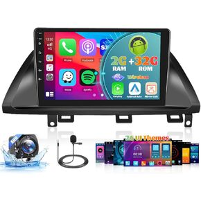 Roinvou 2+64G Android 13 CarPlay Stereo for 2005-2010 Honda Odyssey(LHD), Wireless CarPlay Radio with Android Auto, 10.1'' Touch Screen in-Dash GPS Navigation Support Mirror Link BT HiFi WiFi RDS SWC