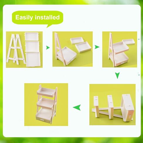 10 Pcs Miniature Dollhouse Plants Flowers with White Plant Stand, Mini Resin Plants Miniature Bonsai Plant Mini Potted Plants Artificial Tiny Greenery Ornament for Dollhouse Decorations in Saudi Arabia