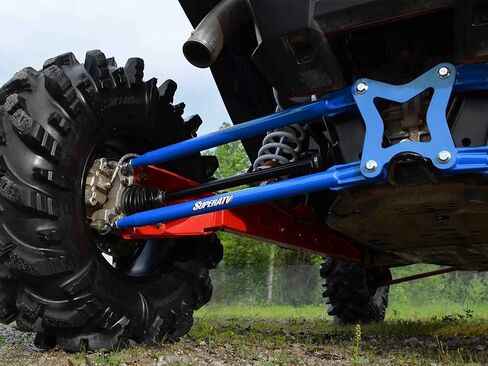 أذرع/قضبان نصف قطرها خلفية دائرية الشكل من SuperATV شديدة التحمل لعام 2014+ Polaris RZR XP 1000 / XP 4 1000 - أسود | لن يتناسب مع مصدات بولاريس الخلفية in Kuwait