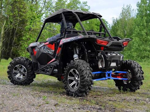 أذرع/قضبان نصف قطرها خلفية دائرية الشكل من SuperATV شديدة التحمل لعام 2014+ Polaris RZR XP 1000 / XP 4 1000 - أسود | لن يتناسب مع مصدات بولاريس الخلفية in Kuwait
