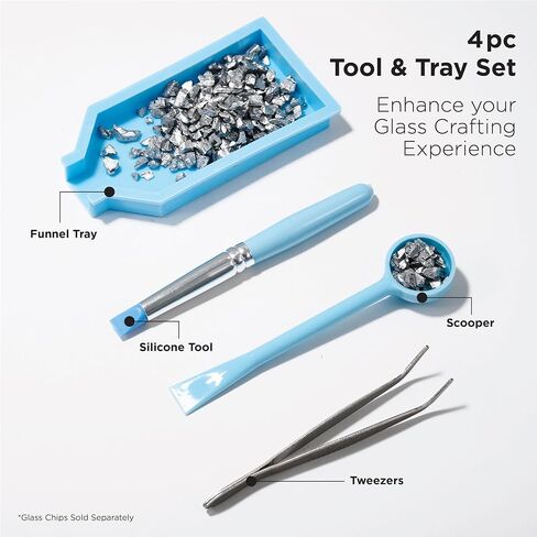 FRAGMENT EFFECTS, 4 Piece Sorting Tray Set, for Glass Chip Crafting Projects, Assorted in Saudi Arabia