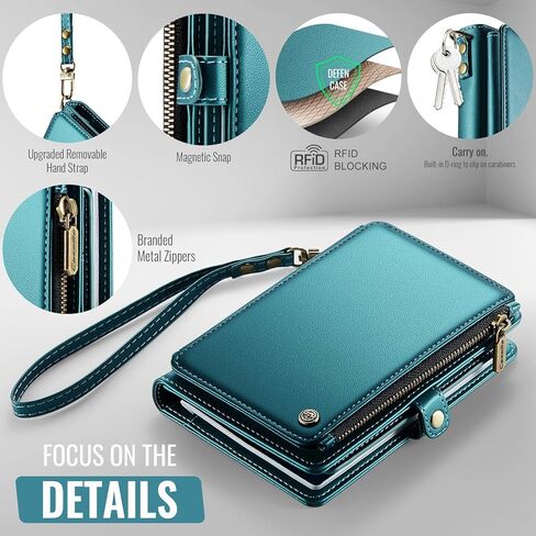 ASAPDOS Passport Holder for Travel, Passport Case Wallet with Strap Wristlet and Zipper Wallet for Men Women Blue in Kuwait