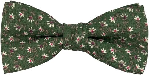 Cotton Bow Tie for Baby Boys, Floral Printed Adjustable Pre Tied Bowties for Mens Wedding Party in Kuwait