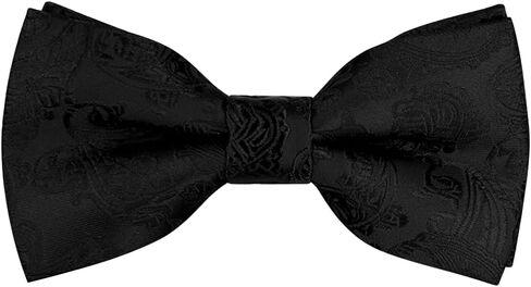 ربطات عنق بيزلي للرجال والأطفال، ربطات عنق كلاسيكية مربوطة مسبقًا قابلة للتعديل لحفلات الزفاف للرجال in Kuwait