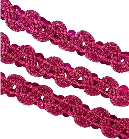 5 Yards Black Sequin Trim 1.5cm Ribbon Sewing Lace Cord Shiny Sewing Paillette Ribbon Sequin Strip for Christmas Halloween Sewing Dress Embellish Headband Costume in Saudi Arabia
