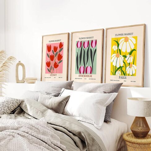 W.O.W.A - مطبوعات فنية جدارية من ماتيس، لوحة فنية جدارية تجريدية باللون الأخضر المريمية لديكور المنزل الجمالي (11 بوصة × 14 بوصة، بدون إطار) in Kuwait