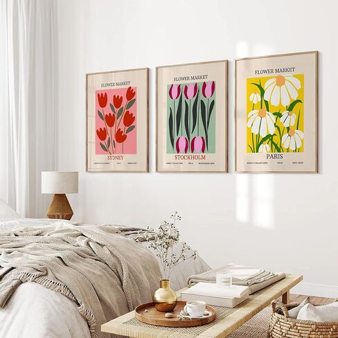 W.O.W.A - مطبوعات فنية جدارية من ماتيس، لوحة فنية جدارية تجريدية باللون الأخضر المريمية لديكور المنزل الجمالي (11 بوصة × 14 بوصة، بدون إطار) in Kuwait