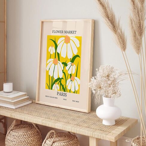 W.O.W.A - مطبوعات فنية جدارية من ماتيس، لوحة فنية جدارية تجريدية باللون الأخضر المريمية لديكور المنزل الجمالي (11 بوصة × 14 بوصة، بدون إطار) in Kuwait