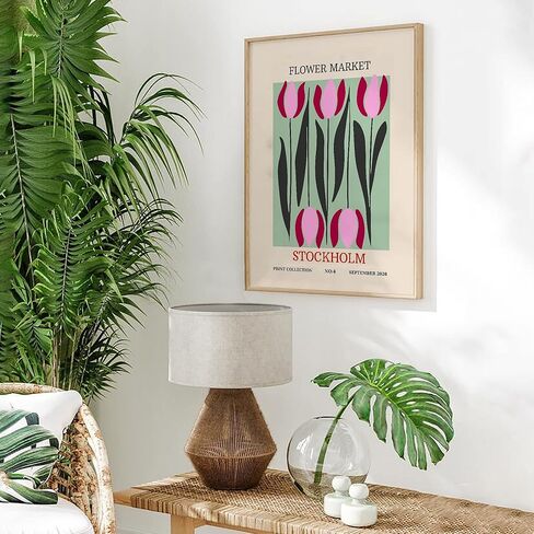 W.O.W.A - مطبوعات فنية جدارية من ماتيس، لوحة فنية جدارية تجريدية باللون الأخضر المريمية لديكور المنزل الجمالي (11 بوصة × 14 بوصة، بدون إطار) in Kuwait