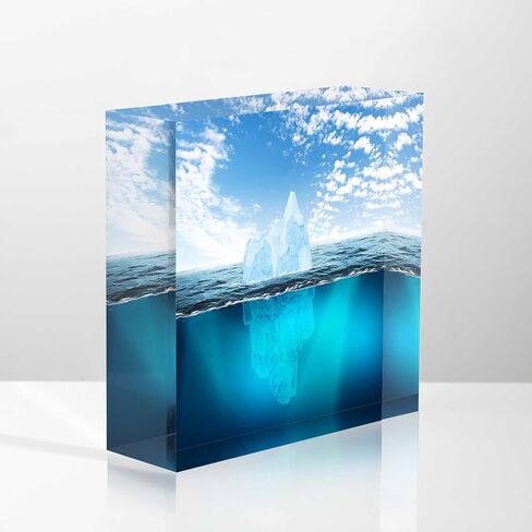 Home Office Desk Ornaments Flag Background Grunge Style Acrylic Glass Desk Ornaments for Men Office Presents for Men Dad Presents for Supervisors 4 x 4 Inch in Saudi Arabia