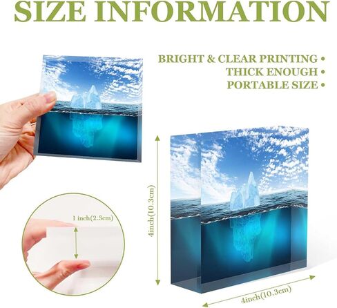 Home Office Desk Ornaments Flag Background Grunge Style Acrylic Glass Desk Ornaments for Men Office Presents for Men Dad Presents for Supervisors 4 x 4 Inch in Saudi Arabia