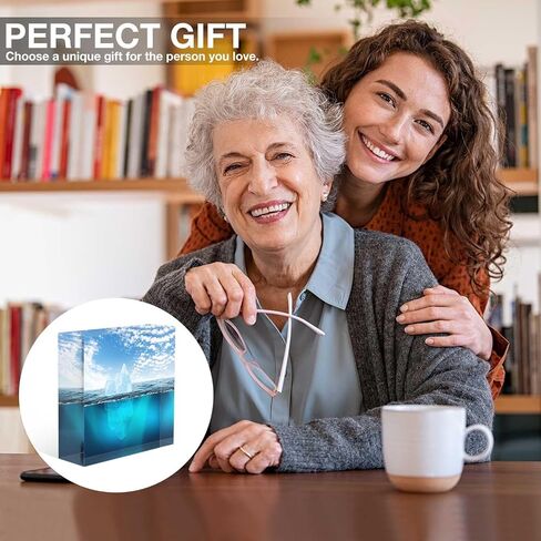 Home Office Desk Ornaments Flag Background Grunge Style Acrylic Glass Desk Ornaments for Men Office Presents for Men Dad Presents for Supervisors 4 x 4 Inch in Saudi Arabia