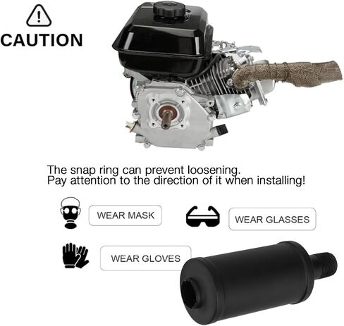 SOFO Exhaust Muffler Silencer - for Predator 212cc 196cc w/Heat Shield for Coleman CT200u BT200X KT196 Baja MB200 6.5hp GX160 Engine for Mini Bike ATV Go karts Upgrade Thickened Performance Parts in Saudi Arabia
