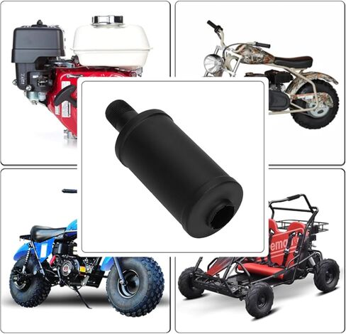 SOFO Exhaust Muffler Silencer - for Predator 212cc 196cc w/Heat Shield for Coleman CT200u BT200X KT196 Baja MB200 6.5hp GX160 Engine for Mini Bike ATV Go karts Upgrade Thickened Performance Parts in Saudi Arabia