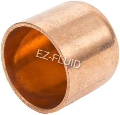 (10Pcs) EZ-FLUID Plumbing 1/2" Solder LF Copper Pipe End Cap,Pressure Copper Cap Plug Fitting with Sweat Solder Connection for Residential,Commercial in Saudi Arabia