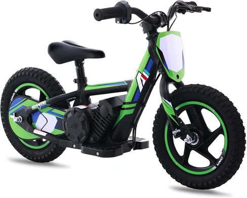 Lightweight Electric Dirt Bike for Kids, 170/340W Electric Motorcycle Up to 10/12MPH, 24V Detachable Battery, Hand-Operated Dual Brakes Electric Balance Bike for Ages 3-6/5-12 in Saudi Arabia