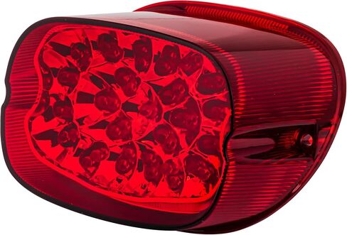 مجموعة مصابيح LED الخلفية 8900TL2-R من Eagle Lights مع إشارات انعطاف مدمجة للدراجات النارية Harley Davidson - أحمر in Saudi Arabia