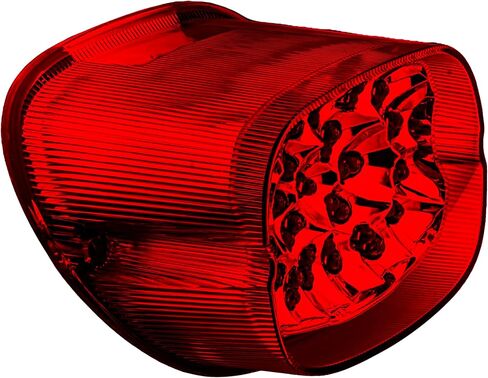 مجموعة مصابيح LED الخلفية 8900TL2-R من Eagle Lights مع إشارات انعطاف مدمجة للدراجات النارية Harley Davidson - أحمر in Saudi Arabia