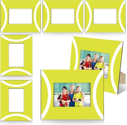 6 Pcs 8'' x 10'' Wooden Volleyball Picture Frame Sports Athletics Frames Team Photo Frame Bulk for Athlete Coach Team Sports Theme Party Gifts, Fits Display 4'' x 6'' Photos in Saudi Arabia