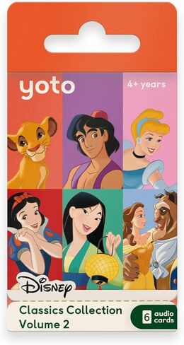 Yoto Disney Classics Collection: Vol. 2 – Kids 6 Audiobook Cards for Use Player & Mini All-in-1 Audio Player, Educational Screen-Free Listening with Fun Stories for Daytime Bedtime & Travel in Saudi Arabia