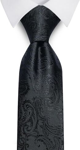 joy alice Ties Set Men Mixed Color Necktie Handkerchief Cufflinks Brooch 3.15 Formal in Saudi Arabia