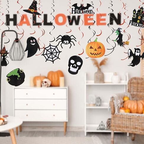 Mr. Pen- Hanging Halloween Decorations, 36 pcs, Halloween Hanging Decorations Indoor, Hanging Halloween Decor, Halloween Hanging Decor, Halloween Ceiling Hanging Decorations, Halloween Streamers in Saudi Arabia