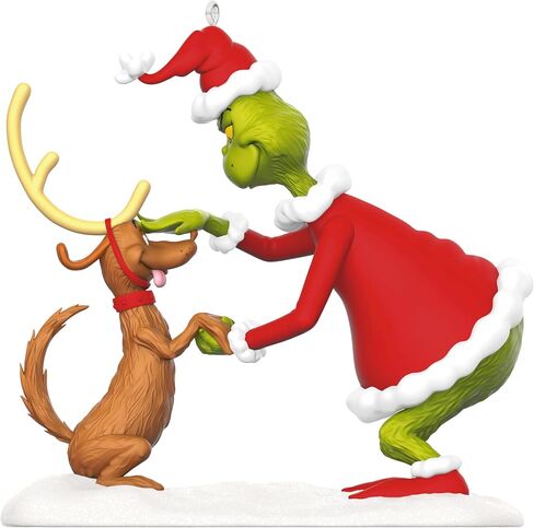 Hallmark Keepsake Grinch Christmas Ornament 2024, Dr. Seuss' How the Grinch Stole Christmas! "All I Need Is a Reindeer...", Christmas Movie Gifts in Saudi Arabia