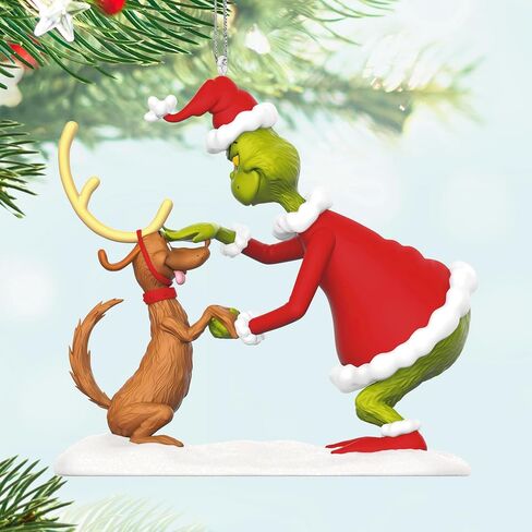 Hallmark Keepsake Grinch Christmas Ornament 2024, Dr. Seuss' How the Grinch Stole Christmas! "All I Need Is a Reindeer...", Christmas Movie Gifts in Saudi Arabia