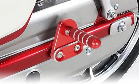 أوتاد دواسة مسند قدم الركاب الخلفية القابلة للطي باستخدام الحاسب الآلي متوافقة مع Super Cub 125 JA48 JA58 2018-2024 (أحمر) in Kuwait