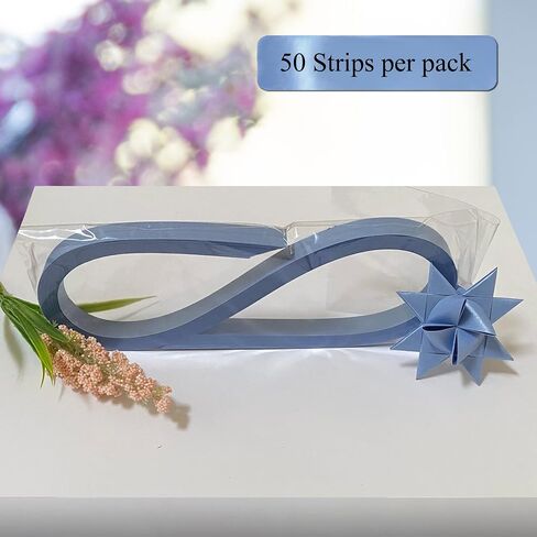 Pearlescent White Paper Strips for Weaving Projects (Single Color Packs). Paper Strips for Moravian Stars, German Stars and Froebel Stars. 50 Strips per Pack in Saudi Arabia