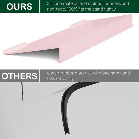 Computer Keyboard Stand Holder - Ergonomic Acrylic Keyboard Stand for Desktop Comfortable Keyboard Tray Riser with Silicone Anti-Slip Strip for Home School Office Desk Accessory, Lightpink in Saudi Arabia