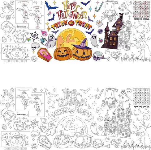 30 x 72 Inch Back to School Giant Coloring Poster Tablecloth,Back to School Supplies for Kids Happy Birthday,4th of July,Halloween,Thanksgiving,Christmas for Boys Girls (Back to School) in Saudi Arabia
