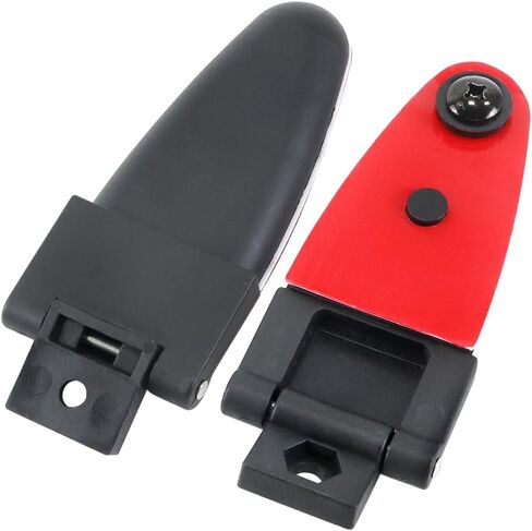 COOL STAR 2Pcs 103528 Glass Rear Door Hinges with Hardware Compatible with LEER Truck Cap 100XL 100LE Replaces 103528 71543 53248 67158 in Saudi Arabia
